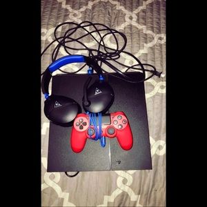 PS4 perf cond w/ headset control 10ft charger